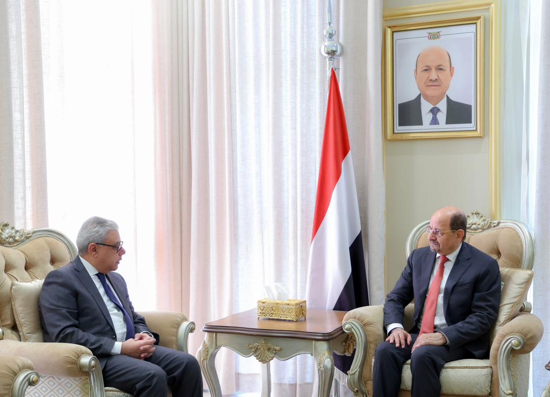 رئيس الوزراء يستقبل السفير المصري لدى اليمن