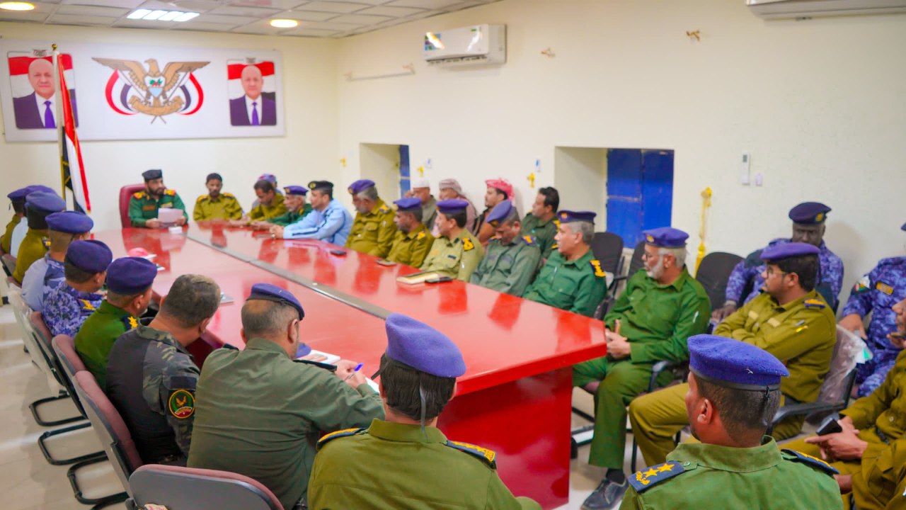 اجتماع أمني بسيئون يناقش تنفيذ خطة شهر رمضان ويستعرض مؤشرات الإنجاز لعام 2025